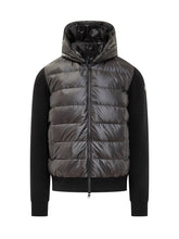 Moncler Cardigan con Pannello Imbottito e Cappuccio - Abbigliamento Uomo | Lidia Shopping