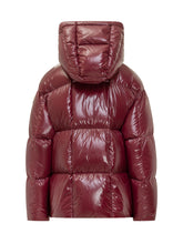 Moncler Parana Shiny Burgundy Down Jacket - Collezione Happy Birthday | Lidia Shopping