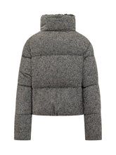 Moncler Brezesse Grey Tweed Down Jacket - Collezione Happy Birthday | Lidia Shopping