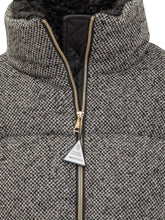 Moncler Brezesse Grey Tweed Down Jacket - Collezione Happy Birthday | Lidia Shopping