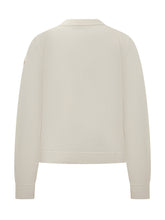 Moncler Cardigan Imbottito in Maglia e Nylon Bianco - Abbigliamento Donna | Lidia Shopping