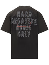 T-shirt nera oversize 44 Label Group con logo ricamato - 44 Label Group | Lidia Shopping