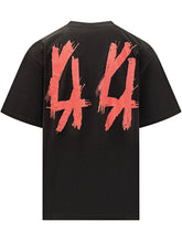 T-shirt nera oversize 44 Label Group con stampa Front Row - 44 Label Group | Lidia Shopping