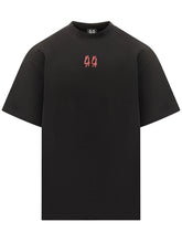 44 Label Group Men's Black T-Shirt with Red Logo - 44 Label Group | Lidia Shopping