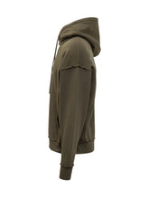 44 Label Group Felpa Hoodie Verde con Logo Ricamato - 44 Label Group | Lidia Shopping
