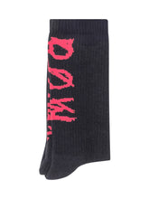 44 Label Group Calze Nere con Logo Rosa - 44 Label Group | Lidia Shopping