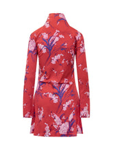 Mini abito rosso Des Phemmes a fiori - Abbigliamento Donna | Lidia Shopping