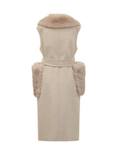 Bully Beige Wool Vest with Fur Inserts - Bully | Lidia Shopping