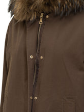 Parka Sword con Cappuccio in Volpe Marrone - Abbigliamento Donna | Lidia Shopping