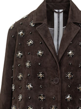 Sword Cappotto in Pelle Scamosciata con Borchie - Abbigliamento Donna | Lidia Shopping
