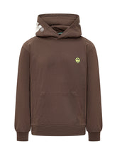 Felpa Cappuccio Marrone Logo Barrow - Abbigliamento Uomo | Lidia Shopping