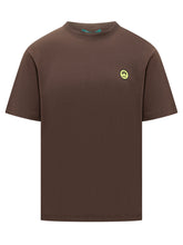 Barrow T-Shirt Marrone con Logo Smiley - Abbigliamento Uomo | Lidia Shopping
