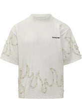T-shirt Bianca con Perline Fiamma Barrow - Abbigliamento Uomo | Lidia Shopping