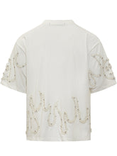T-shirt Bianca con Perline Fiamma Barrow - Abbigliamento Uomo | Lidia Shopping