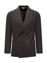 Boglioli Brown Single-Breasted Wool Blazer - Boglioli | Lidia Shopping