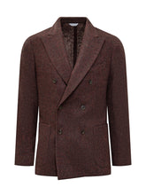Boglioli Brown Wool Double Breasted Blazer - Boglioli | Lidia Shopping