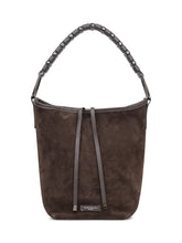 Borsa Eliana in Pelle Scamosciata Marrone - Borse A Mano Donna | Lidia Shopping