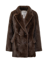 Valentini Cappotto Doppiopetto in Eco Pelliccia Donna - Abbigliamento Donna | Lidia Shopping