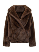 Valentini 1972 Giacca in Eco Pelliccia con Revers - Abbigliamento Donna | Lidia Shopping