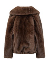 Valentini 1972 Giacca in Eco Pelliccia con Revers - Abbigliamento Donna | Lidia Shopping