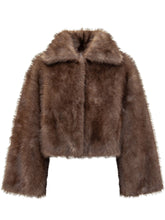 Valentini 1972 Giacca Cropped in Eco Pelliccia - Abbigliamento Donna | Lidia Shopping