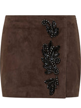 Suede mini skirt with beads P.A.R.O.S.H. - Collezione Happy Birthday | Lidia Shopping