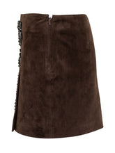 Suede mini skirt with beads P.A.R.O.S.H. - Collezione Happy Birthday | Lidia Shopping
