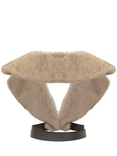 Colletto Parosh in eco-pelliccia beige con cintura - Accessori Donna | Lidia Shopping