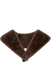 Colletto in eco-pelliccia Parosh marrone - Accessori Donna | Lidia Shopping