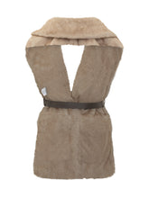 Faux fur vest with belt P.A.R.O.S.H. - Collezione Happy Birthday | Lidia Shopping