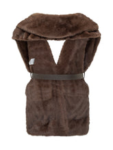 Gilet pelliccia marrone P.A.R.O.S.H. - Abbigliamento Donna | Lidia Shopping