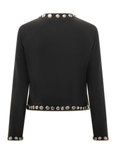 The Seafarer Giacca Nera con Borchie Argento - Abbigliamento Donna | Lidia Shopping