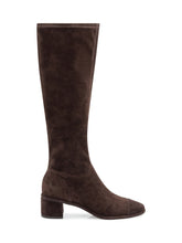 Tory Burch Stivali Alti in Camoscio Marrone - Collezione Happy Birthday | Lidia Shopping