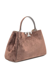 Borsa Tory Burch Eleanor Suede Media Cammello - Borse A Mano Donna | Lidia Shopping