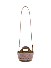 Marni Borsa Tote in Pelliccia Rosa e Pelle Marrone - Borse A Mano Donna | Lidia Shopping