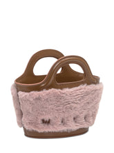 Marni Borsa Tote in Pelliccia Rosa e Pelle Marrone - Borse A Mano Donna | Lidia Shopping