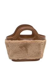 Marni Borsa a Tracolla in Pelliccia Beige e Pelle Marrone - Borse A Mano Donna | Lidia Shopping