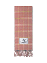 Marni Sciarpa Rosa a Quadri con Logo - Accessori Donna | Lidia Shopping