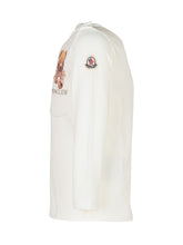 Moncler Kids T-Shirt Bianca con Orsetto - Abbigliamento Bambini | Lidia Shopping