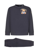 Moncler Kids Blue Set with Embroidered Teddy - Collezione Happy Birthday | Lidia Shopping