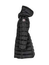 Moncler Kids Black Long Down Jacket with Hood - Collezione Happy Birthday | Lidia Shopping