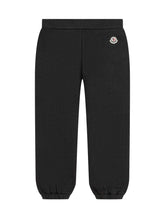 Moncler Kids Black Fleece Pants with Logo - Collezione Happy Birthday | Lidia Shopping