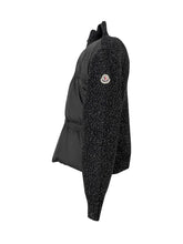 Giacca Nera Con Maniche In Maglia Moncler Enfant - Abbigliamento Bambini | Lidia Shopping