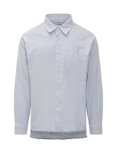 Camicia a Righe con Orlo Sfilacciato Amish - Abbigliamento Uomo | Lidia Shopping