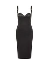 Abito Elisabetta Franchi Tubino Nero con Dettaglio Brillantini - Abbigliamento Donna | Lidia Shopping