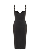 Abito Elisabetta Franchi Tubino Nero con Dettaglio Brillantini - Abbigliamento Donna | Lidia Shopping