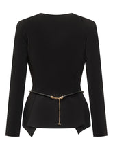 Giacca Elisabetta Franchi con Cintura e Catena Dorata - Abbigliamento Donna | Lidia Shopping