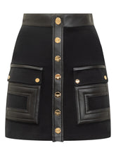 Gonna Elisabetta Franchi con Bottoni Oro, Tasche e Chiusura a Zip - Abbigliamento Donna | Lidia Shopping
