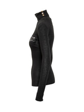 Elisabetta Franchi Dolcevita Nero con Logo Stampato - Abbigliamento Donna | Lidia Shopping