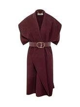 Cappotto Elisabetta Franchi Senza Maniche con Cintura in Ecopelle - Abbigliamento Donna | Lidia Shopping